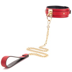 golden chain bondage collar