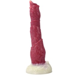 white base hellfire silica gel dildo 09